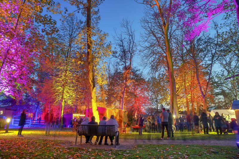 Lichterfest im Sielhof-Park in Neuharlingersiel