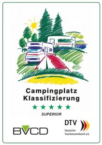 Camping-Auszeichnung BVCD - 5 Sterne Superior