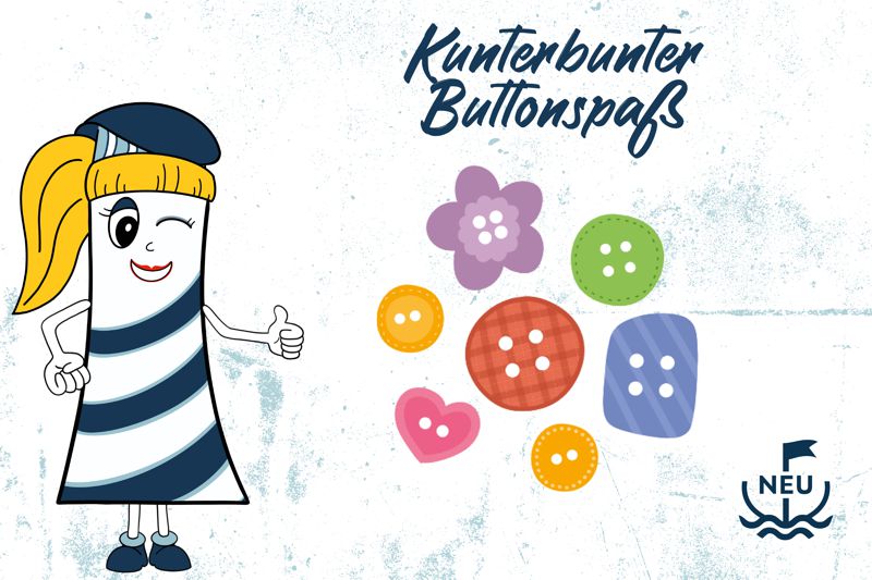 Kunterbunter Buttonspaß