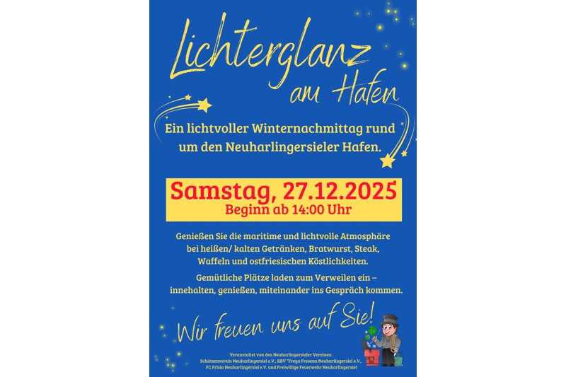 Lichterglanz am Hafen Neuharlingersiel