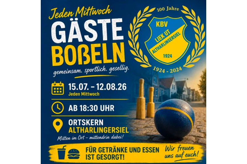 Gästeboßeln Altharlingersiel 2026