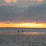 Wattwanderung-Sonnenuntergang